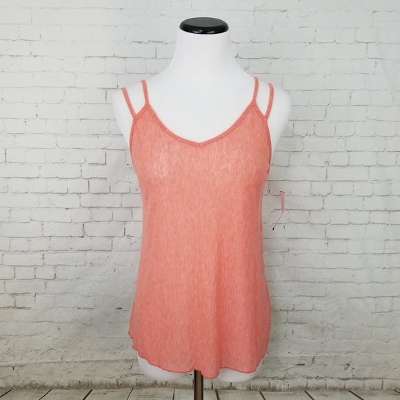 Project Social T Pink Bella Mesh Strappy Tank - Picture 1 of 6